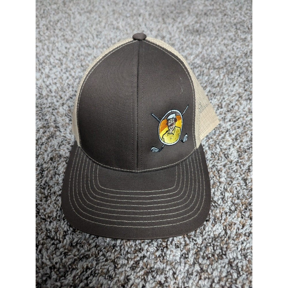 Golfer Choker Embroidered on a Pacific 104S Trucker Snapback Hat